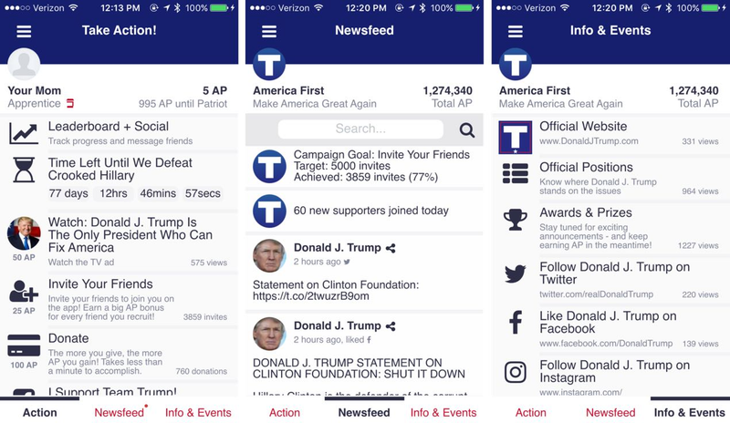 Illustration for article titled Amazingly, Donald Trump's New App Is Not a Joke